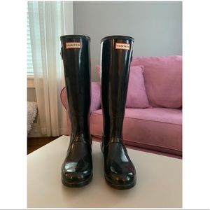 Women’s Original Tall Gloss Rain Boots: Black